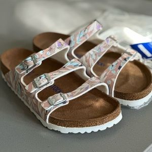 Floral Birkenstocks.